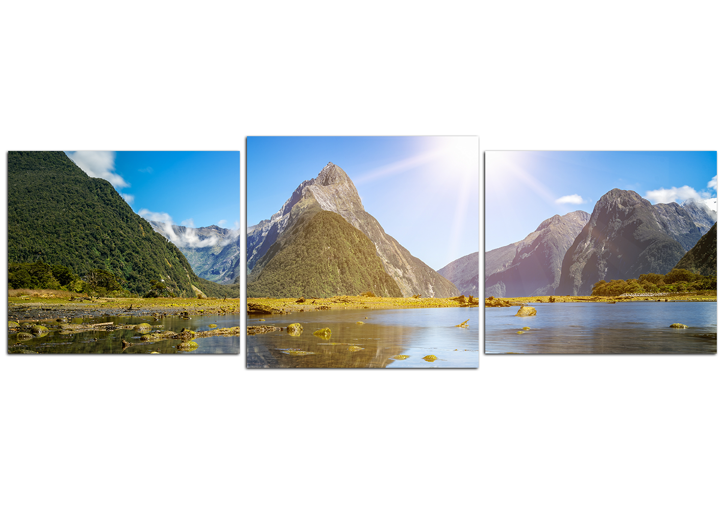 Obraz na plátně - Fjordy - panoráma Obraz na plátně - Fjordy - panoráma